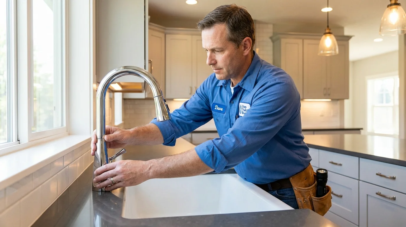 Kitchen faucet installation by Johns Plumbing LLC in Chapin