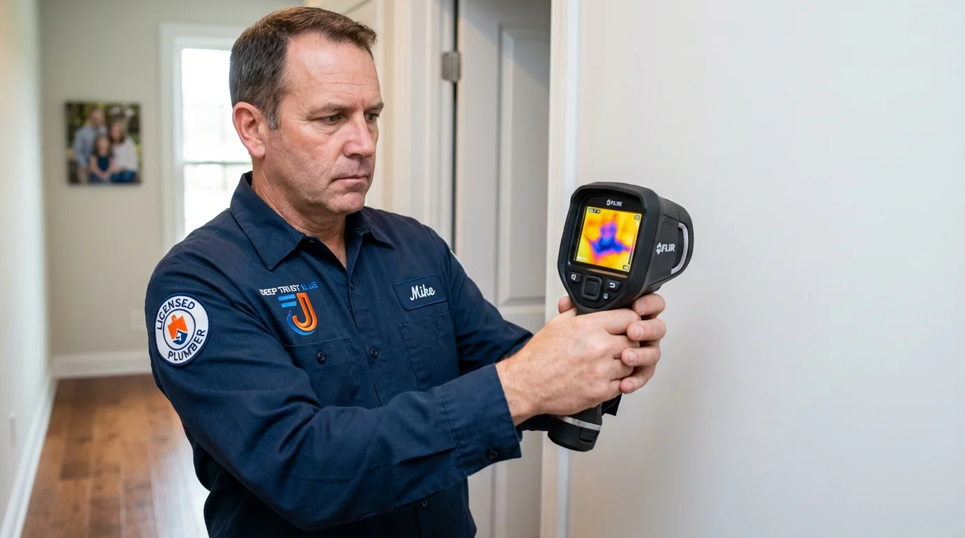 Thermal imaging leak detection by Johns Plumbing LLC in Chapin